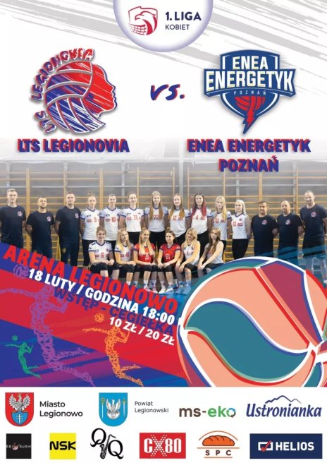 Mecz: LTS Legionovia - Enea Energetyk Poznań