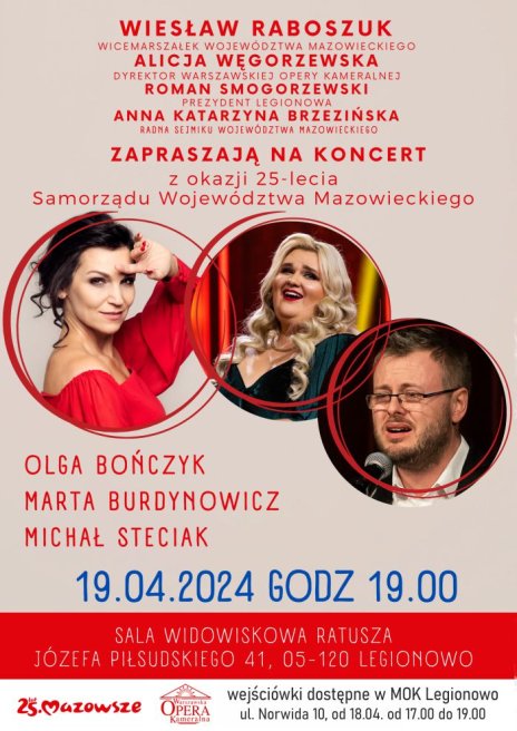 Koncert - Olga Bończyk, Marta Burdynowicz, Michał Steciak