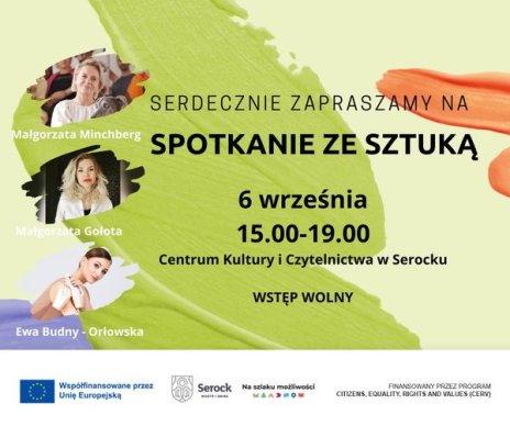 Plakat zawierający informacje o wydarzeniu. Adres, godziny. Te informacje są podane w aktualności.