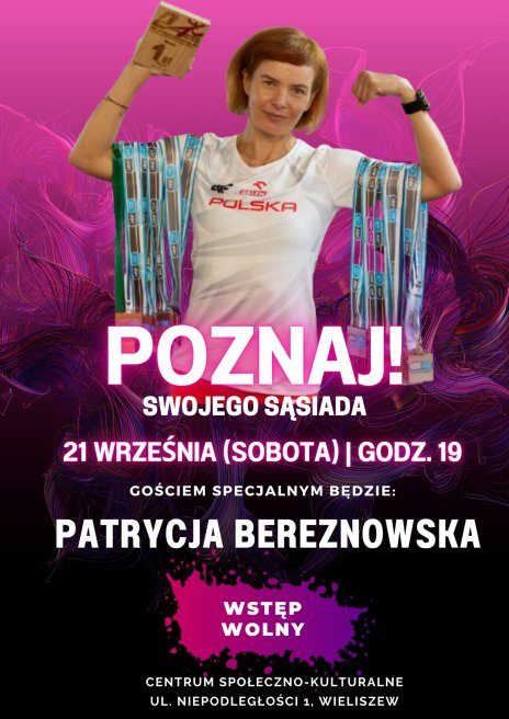 Plakat zapraszający na wydarzenie, szczegółowe informacje w aktualności