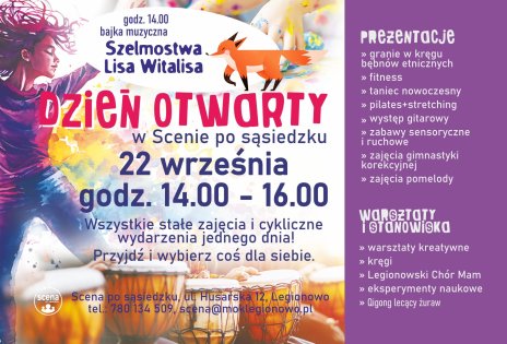 Plakat zapraszający na wydarzenie, szczegóły w aktualności