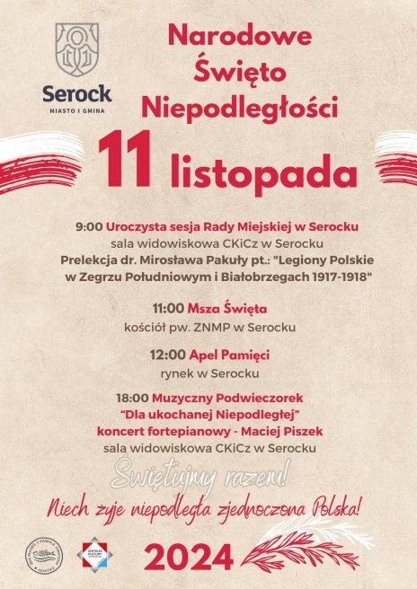 Plakat zapraszający na wydarzenia, szczegóły w aktualności