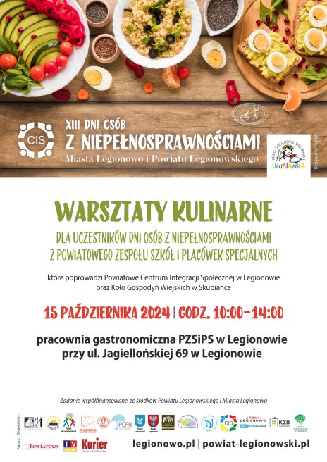 Warsztaty Kulinarne dla uczestników Dni Osób z Niepełnosprawnościami z Powiatowego Zespołu Szkól i Placówek Specjalnych