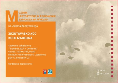 Plakat zapraszający na wydarzenie, szczegółowe informacje w aktualności.
