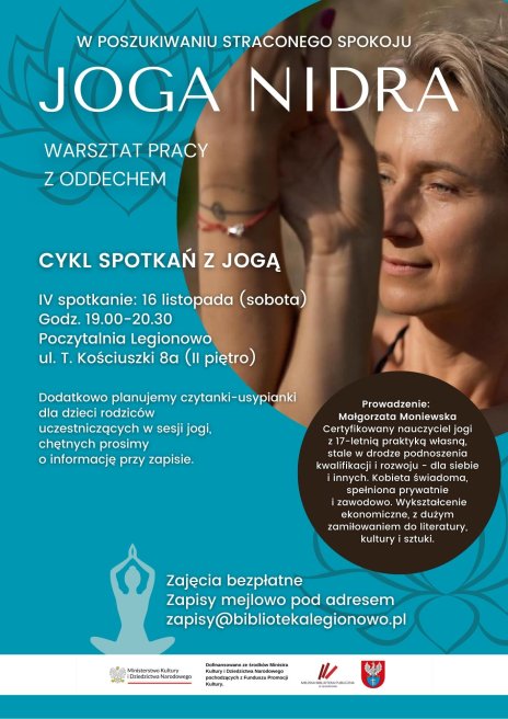 Plakat zapraszający na wydarzenie, szczegółowe informacje w aktualności.