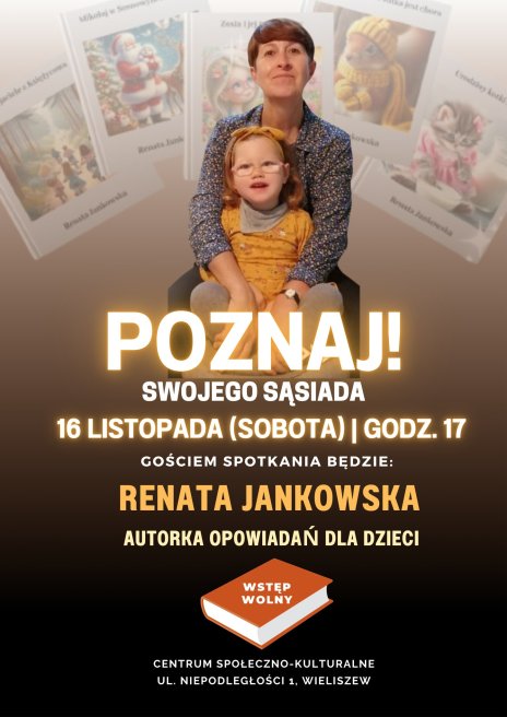 Plakat zapraszający na wydarzenie, szczegółowe informacje w aktualności.