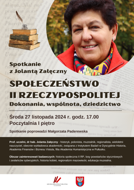 Plakat zapraszający na wydarzenie, szczegółowe informacje w aktualności.