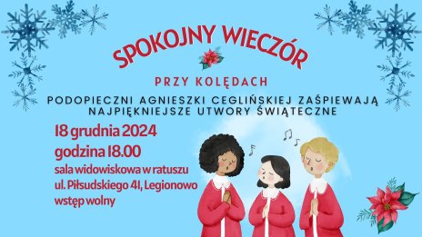 Plakat zapraszający na wydarzenie, szczegółowe informacje w aktualności.