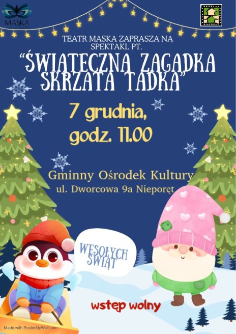 Plakat zapraszający na wydarzenie, szczegółowe informacje w aktualności.