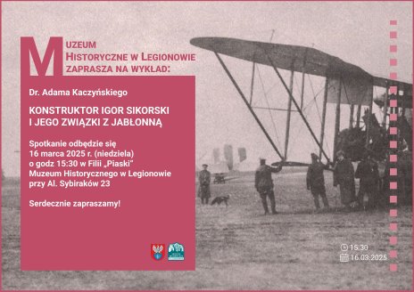 Plakat zapraszający na wydarzenie, szczegółowe informacje w aktualności.