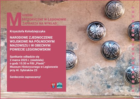 Plakat zapraszający na wydarzenie, szczegółowe informacje w aktualności.