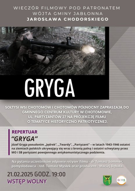 Plakat zapraszający na wydarzenie, szczegółowe informacje w aktualności.