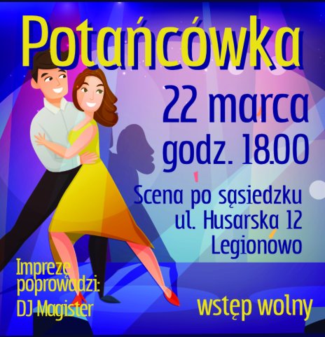 Plakat zapraszający na wydarzenie, szczegółowe informacje w aktualności.