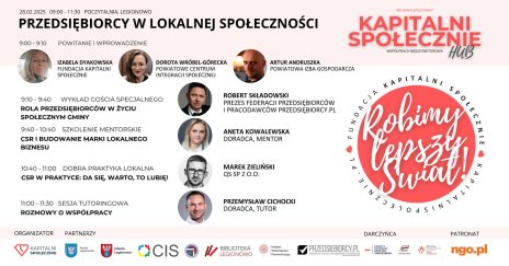 Plakat zapraszający na wydarzenie, szczegółowe informacje w aktualności.