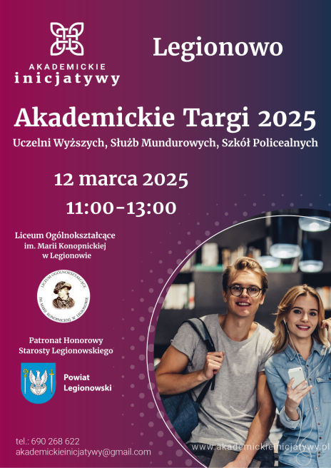 Plakat zawierający informacje o wydarzeniu.  Te informacje są podane w aktualności.