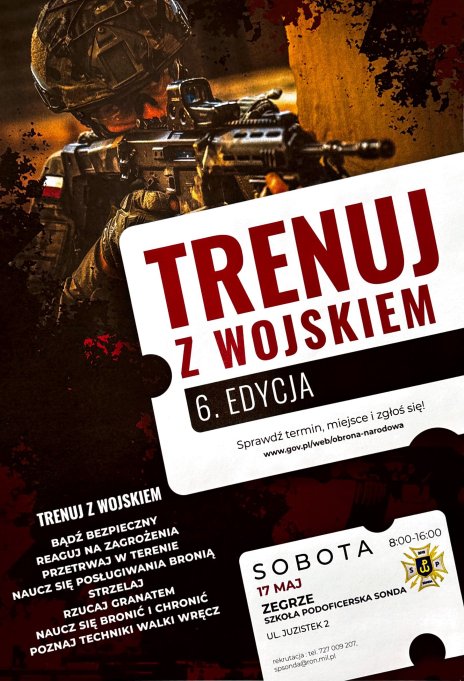 Plakat zawierający informacje o wydarzeniu. Te informacje są podane w aktualności