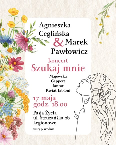 Plakat zapraszający na wydarzenie, szczegółowe informacje w aktualności.