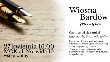 Plakat zapraszający na wydarzenie, szczegółowe informacje w aktualności.