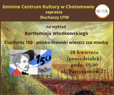 Plakat zawierający informacje o wydarzeniu