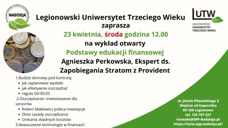Plakat zawierający informacje o wydarzeniu