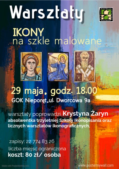 Plakat zapraszający na wydarzenie, szczegółowe informacje w aktualności