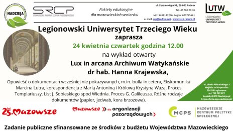 Plakat zawierający informacje o wydarzeniu