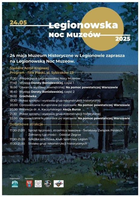 Plakat zapraszający na wydarzenie, szczegółowe informacje w aktualności.