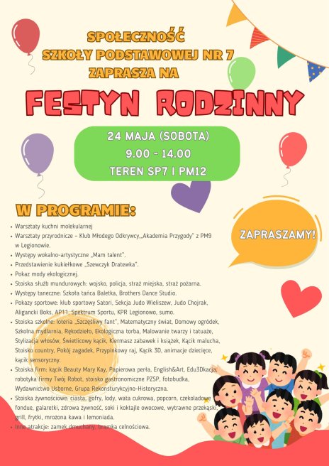 Plakat zapraszający na wydarzenie, szczegółowe informacje na plakacie