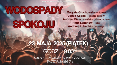 Plakat zawierający informacje o wydarzeniu.  Te informacje są podane w aktualności.