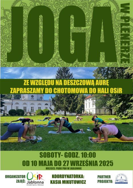 Plakat zawierający informacje o wydarzeniu