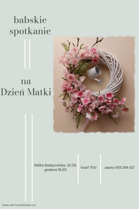Plakat zawierający informacje o wydarzeniu