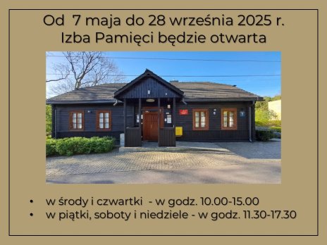 Plakat zapraszający na zwiedzanie Izby Pamięci i Tradycji Rybackich w Serocku, szczegółowe informacje w aktualności i tytule
