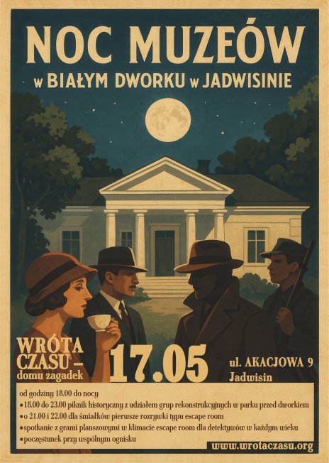 Plakat zawierający informacje o wydarzeniu