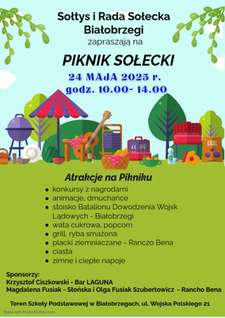 Plakat zawierający informacje o wydarzeniu. Te informacje są podane w aktualności.