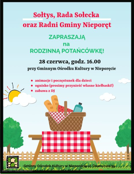 Plakat zawierający informacje o wydarzeniu