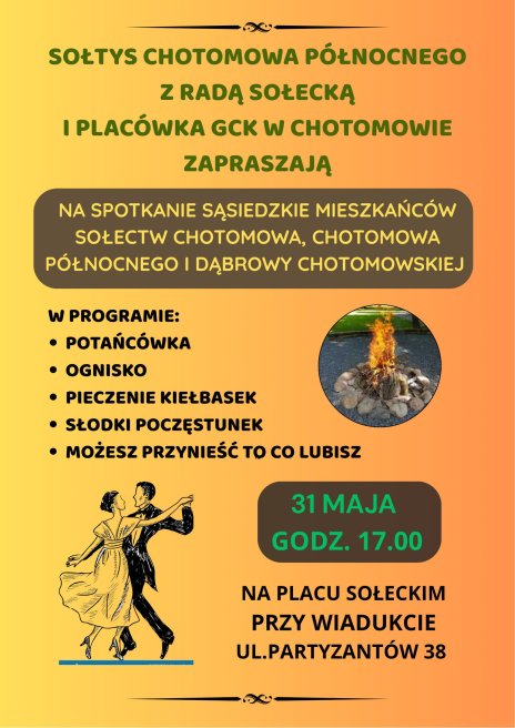 Plakat zawierający informacje o wydarzeniu