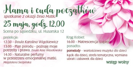 Plakat zawierający informacje o wydarzeniu