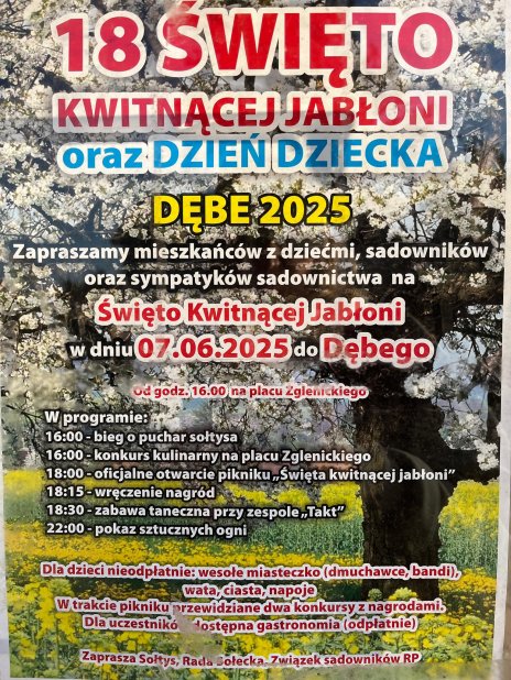 Plakat zawierający informacje o wydarzeniu