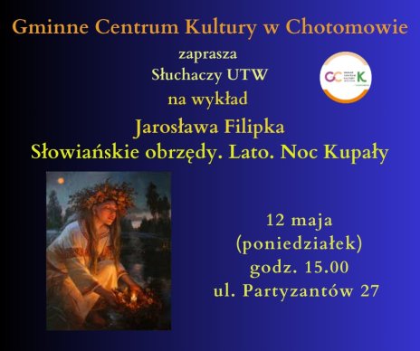 Plakat zawierający informacje o wydarzeniu