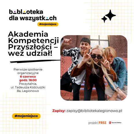 Plakat zawierający informacje o wydarzeniu. Te informacje są podane w aktualności