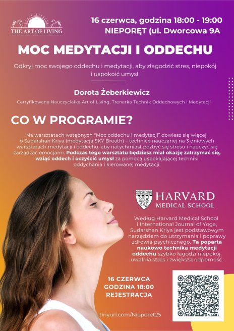 Plakat zawierający informacje o wydarzeniu
