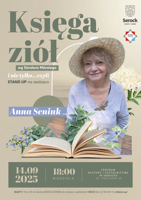 Na zdjęciu aktorka Anna Seniuk, autorka monodramu pod tytułem Księga Ziół