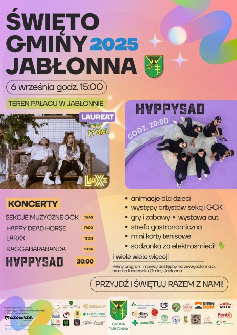 Grafika przedstawia plakat Święta Gminy Jabłonna