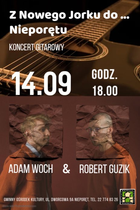 Na zdjęciu widoczna gitara i dwóch muzyków