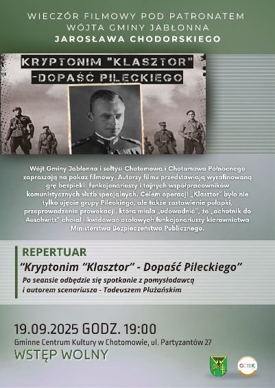 Na plakacie widoczne są historyczne zdjęcia Witolda Pileckiego