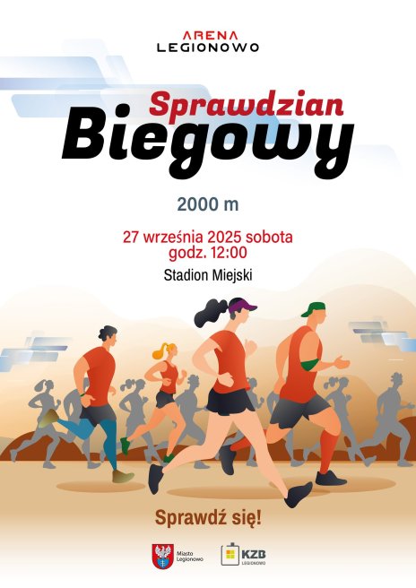 Na grafice widoczna grupa biegaczy