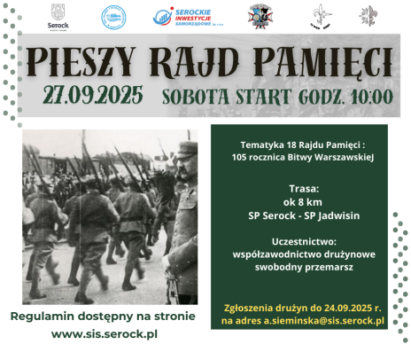 Plakat zawierający informacje o wydarzeniu. Te informacje są podane w aktualności.