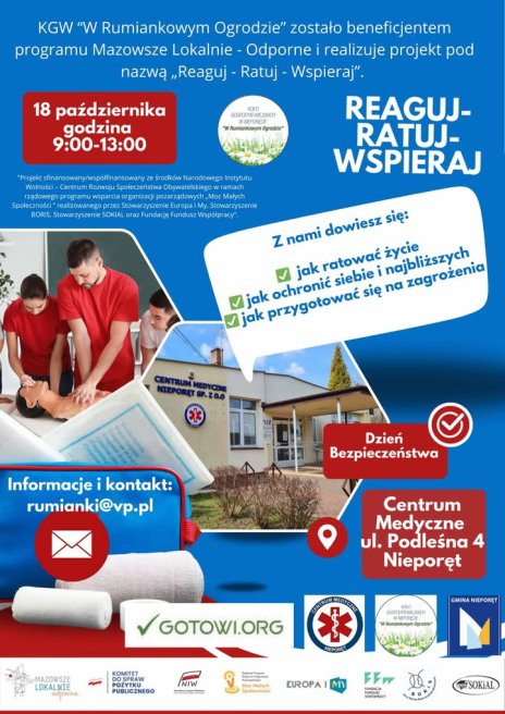 Na zdjęciu widać ratownika medycznego