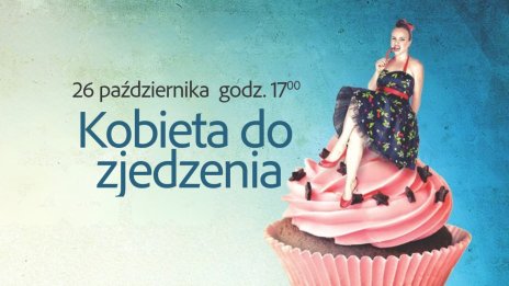 Na zdjęciu Magdalena Smalar siedząca na babeczce