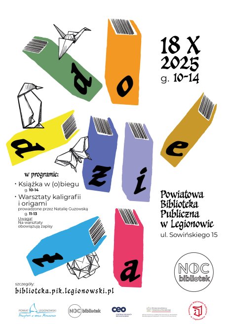 Na zdjęciu grafika kilku rozrzuconych, kolorowych książek